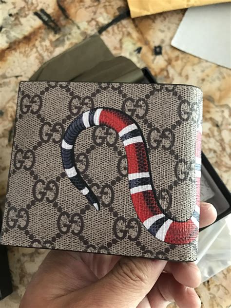 gucci wallet snake review